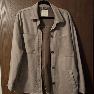 Stoosh Light Tan Shirt Jacket